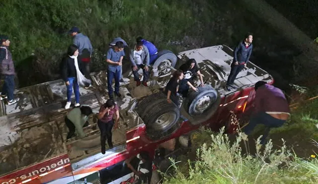 Accidente en Carretera Central. Foto: Andina