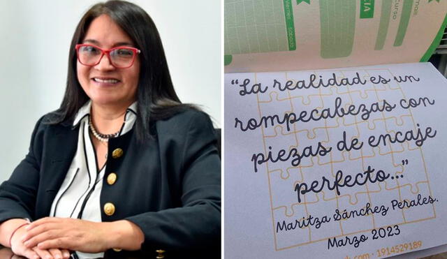 La profesora Maritza Sánchez denunció que hubo pagos no declarados en la campaña de la actual mandataria. Foto: composición LR