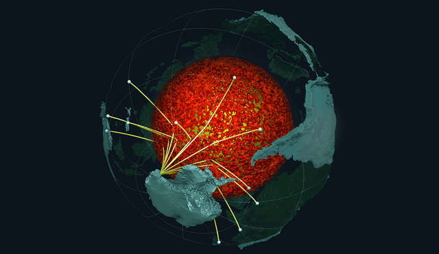 Mapa del interior de la Tierra construido a partir del estudio de ondas sísmicas. Foto: Edward Garnero / Mingming Li