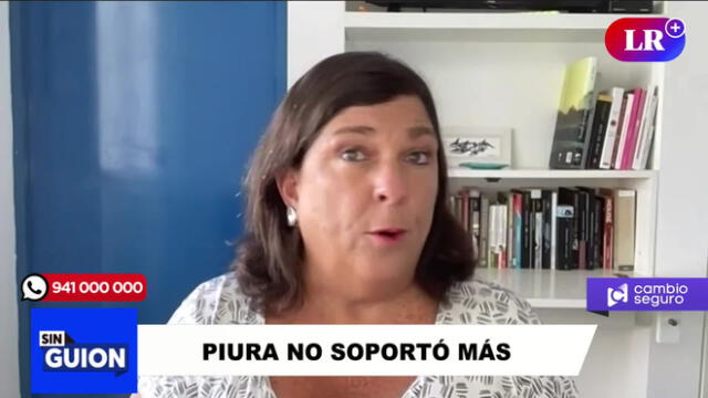 Rosa María Palacios comenta el pronunciamiento del MEF sobre la situación de Piura. Foto: LR+/Video: LR+