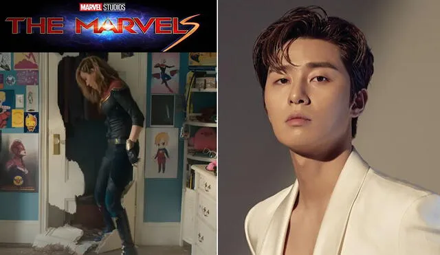Park Seo Joon aparece en el primer tráiler de "The Marvels", filme protagonizado por Brie Larson. Foto: composición LR/Marvel/Harper's Bazaar