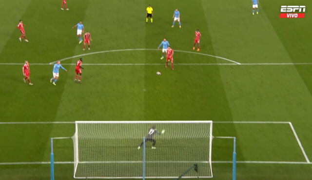 Manchester City abrió el marcador ante el Bayern Múnich. Foto: captura de ESPN