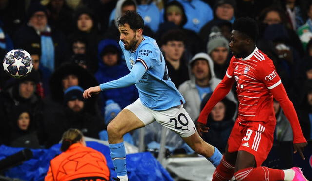 Ciudadanos y bávaros protagonizaron un partidazo en el Etihad por la Champions League. Foto: EFE