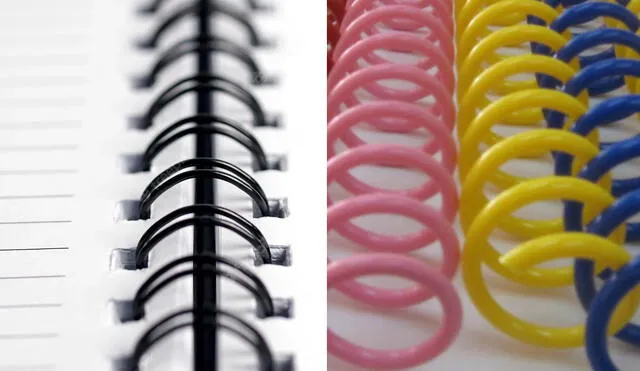 Espirales de plástico para cuadernos: cómo reutilizarlos y no desecharlos | Foto: composición GLR/Freepik/Grafindplast
