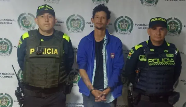 Sergio Tarache Parra se encuentra detenido en Colombia. Foto y video: PNP
