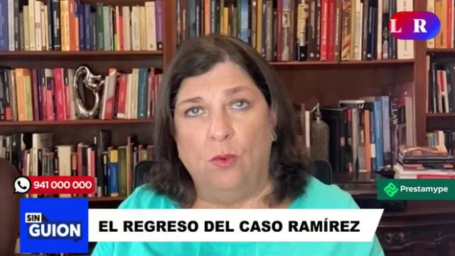 Rosa María Palacios analiza la confiscación de inmuebles relacionados con Joaquín Ramírez. Foto: LR+ - Video: LR+