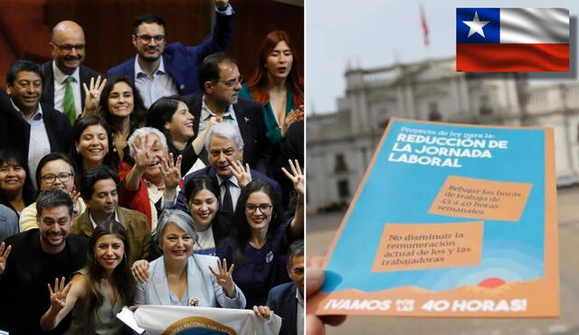 Esta ley aprobada por el Congreso de Chile beneficiará a unos 4,7 millones de trabajadores. Foto: composición LR/La Tercera