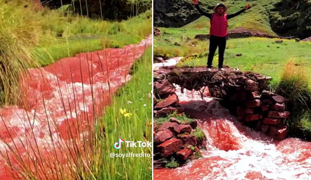 Río Rojo ofrece uno de los mejores paisajes de Cusco. Foto: composición LR/capturas de TikTok/Soy Alfredito