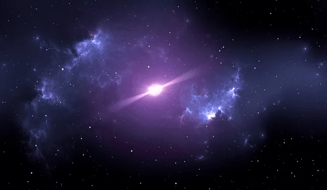 Ilustración de una estrella de estrella de neutrones brillando excesivamente gracias a su campo magnético. Imagem: Adobe Stock