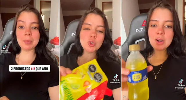 La mayonesa Alacena y la Inca Kola son los productos que le gustan a la venezolana. Foto: composición LR/ captura TikTok