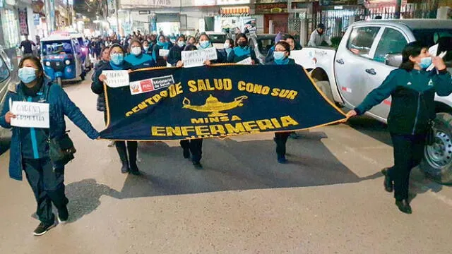 Unidas. Compañeras de la enfermera fallecida exigieron la máxima pena para los abusadores. Foto: difusión