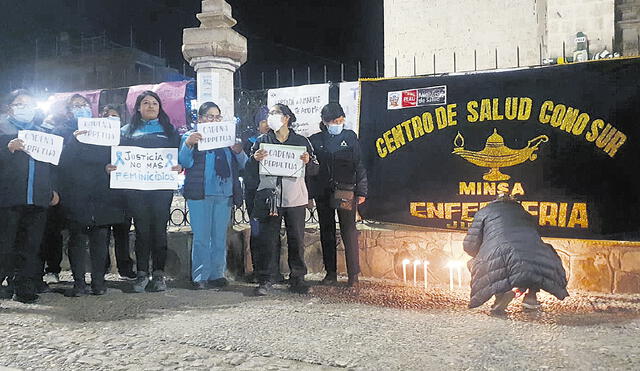 Justicia. Enfermeras y colectivos exigieron se castigue severamente a violadores. Foto: La República