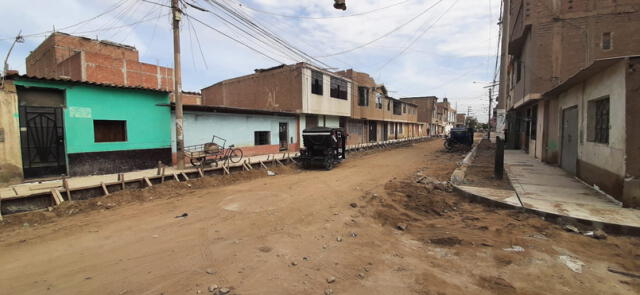 Los trabajos están paralizados en la calle Inca Yupanqui. Foto: La República