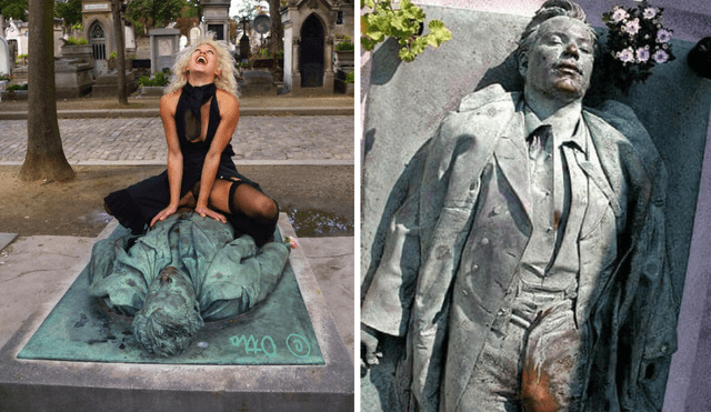 La estatua se encuentra en el cementerio más grande de todo Francia. Foto: Composición LR/Difusión