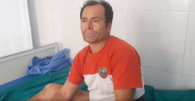 Pedro Pablo Coronel señaló que recibió un disparo en la pierna izquierda. Foto: Amazonas.com