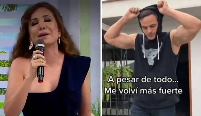 Janet Barboza elogió a Mark Vito por su renovada imagen. Foto: captura de América TV/TikTok