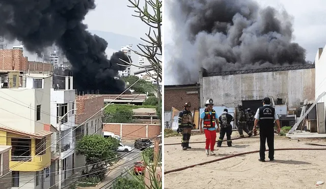 Incendio en instalaciones de UNT de Trujillo. Foto: Jazmín Ceras LR/Prensa Tot