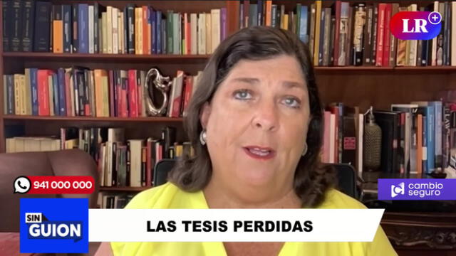 Rosa María Palacios explica la Ley Universitaria. Foto: LR+/Video: LR+