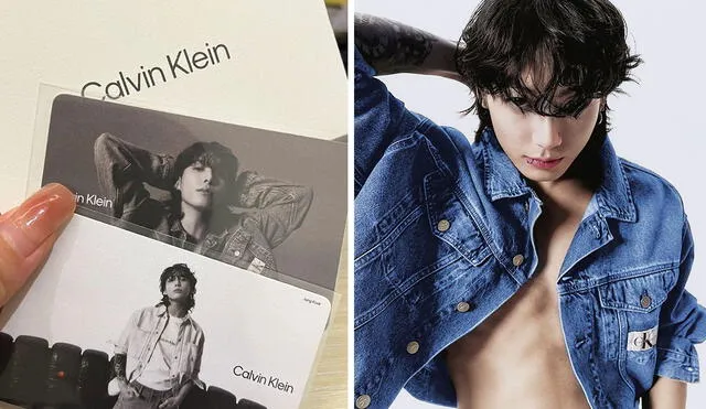 Photocards de Jungkook por adquirir prendas de Calvin Klein. Evento en China emociona a fans. Foto: composición LR/Calvin Klein