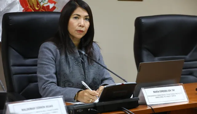 María Cordero Jon Tay es acusada por presuntos recortes de sueldos a su trabajadores. Foto: Congreso