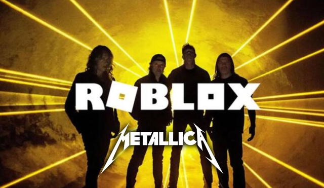 La legendaria banda de rock Metallica se asocia con el popular videojuego Roblox, desde donde se venderán artículos exclusivos de la banda. Foto: Metallica