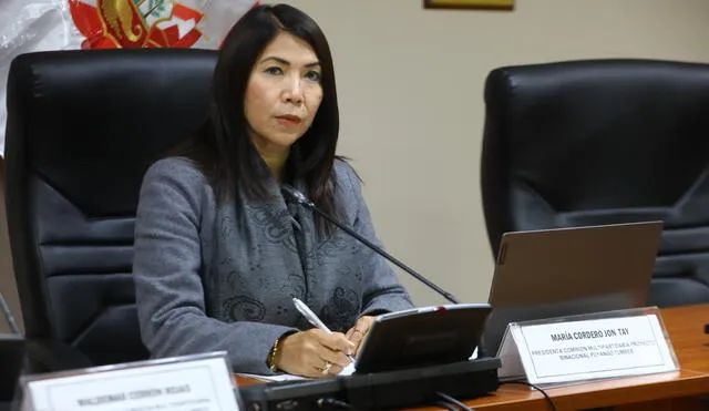 Cordero Jon Tay evitó pronunciarse sobre el tema al ser abordada por la prensa. Foto: Congreso