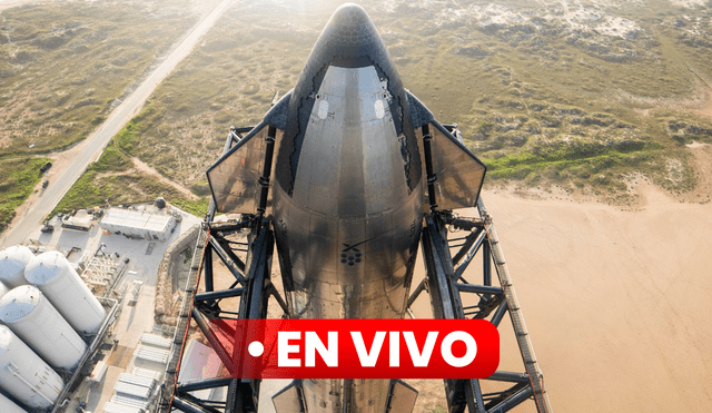 La nave Starship despegará desde la plataforma Starbase en Boca Chica, Texas. Foto: SpaceX