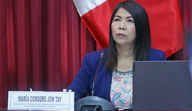 María Cordero justificaba el recorte del sueldo de su trabajador con las deudas que adquirió en campaña. Foto: Congreso