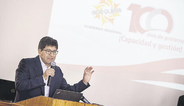 Según registro. Gobernador de Arequipa tuvo como consultor en el GRA a quien también aportó a su campaña. Foto: La República