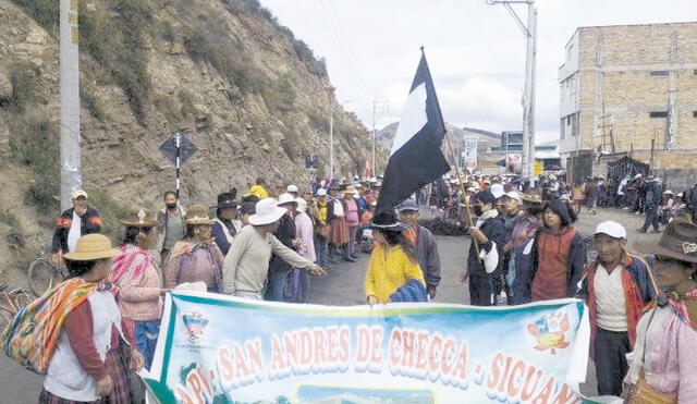 En protesta. Foto: La República