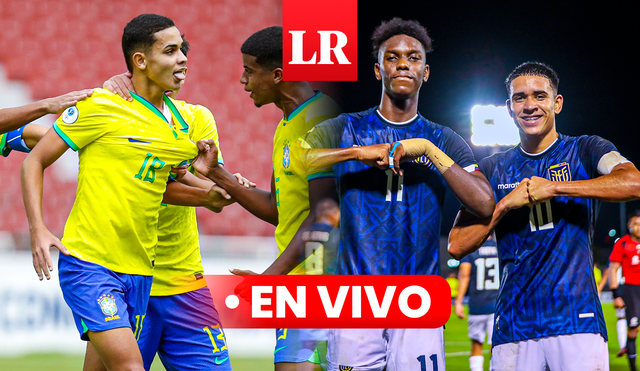 Sigue EN VIVO el duelo entre Ecuador vs. Brasil por el Sudamericano Sub-17. Foto: Composición LR/Twitter/Conmebol