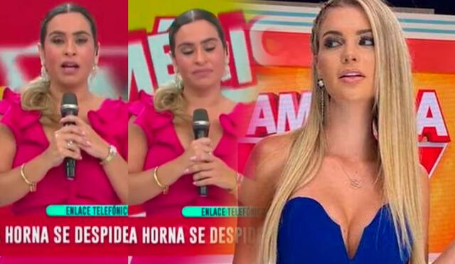 Ethel Pozo lamentó que Brunella Horna tuviera que dejar "América hoy" y le dejó un sentido mensaje. Foto: composición/LR/captura América TV