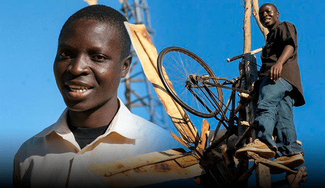 William Kamkwamb aprendió a crear un molino leyendo libros. Foto: composición LR/BBC