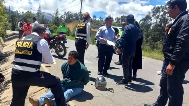 La Policía capturó a los sujetos en el caserío Huaripampa. Foto: captura video/ Áncash Noticias