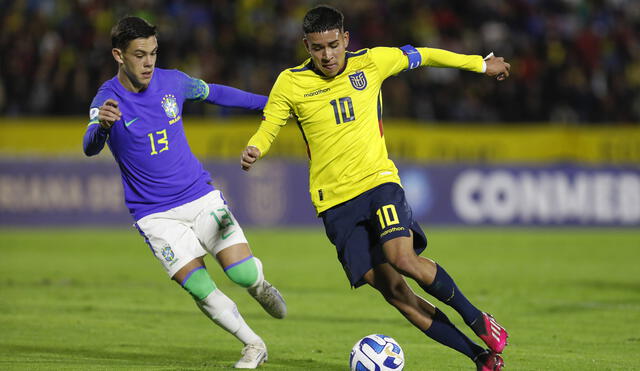 Ecuador y Brasil igualaron y siguen soñando con la clasificación al Mundial sub-17. Foto: Conmebol