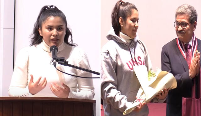 Estudiante agradeció el apoyo de su familia y docentes. Foto: composición LR/Frase Corta