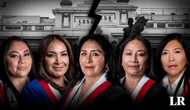 Hasta el momento, 3 de las congresistas involucradas ingresaron al Legislativo por APP, las otras 2 por Fuerza Popular y Perú Libre. Foto: composición de Jazmín Ceras/La República