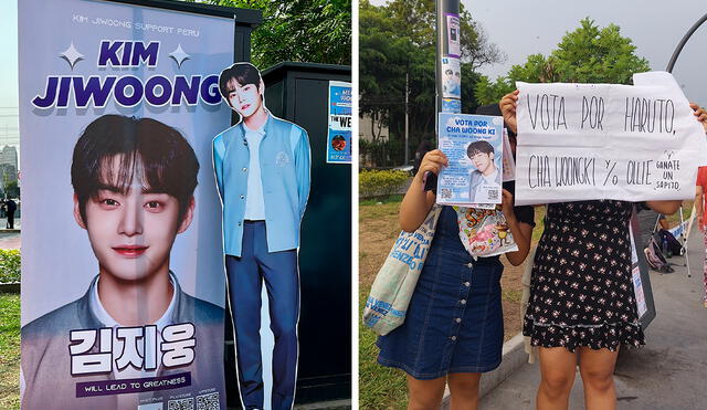 "Boys planet": asi se vive el reality de k-pop en las calles de Lima. Fotos: KJW Support Perú/Ester Palomino/LR