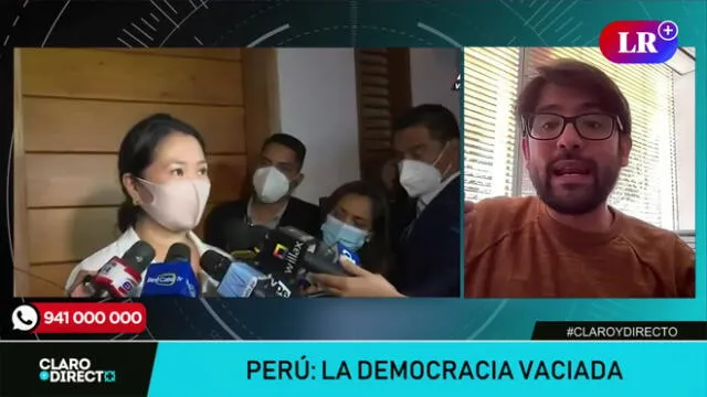 Rodrigo Barnechea se refiere a la democracia en el Perú. Foto: LR+/Video: LR+