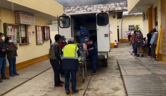 Heridos llegaron al hospital Leoncio Prado de Huamachuco. Foto: captura de Hco TV - Video: Hco TV