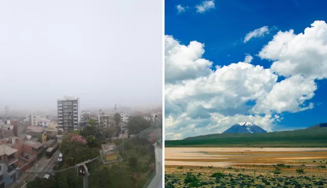Las nubes en la sierra son de un tipo distinto a las que hay en Lima. Foto: composición LR / Andina / Martin García