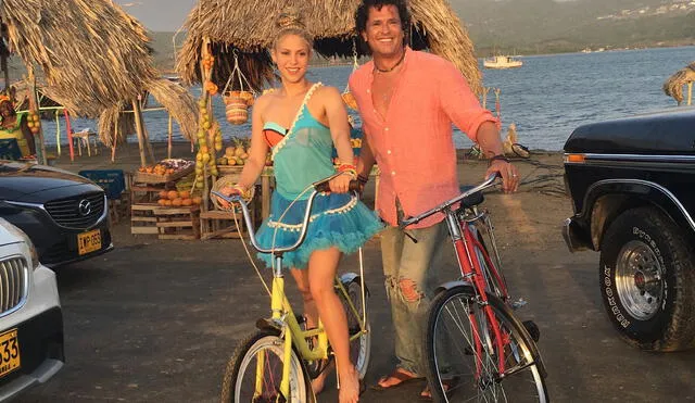 Shakira y Carlos Vives lanzaron "La bicicleta" en 2017. Foto: Colprensa