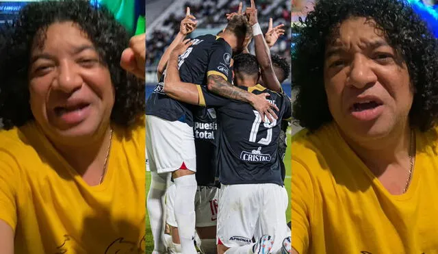 Carlos Vílchez celebró efusivamente el triunfo de Alianza Lima. Foto: Alianza Lima/Instagram Carlos Vílchez