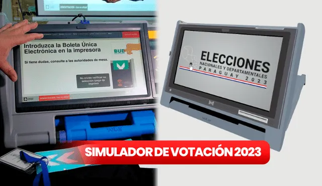 Conoce AQUÍ el paso a paso para usar el simulador de votación 2023. Foto: composición LR/ Hoy Paraguay/ Simulador Oficial TSJE