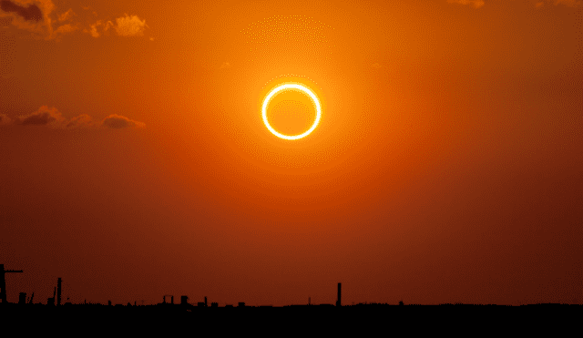 El próximo eclipse solar será uno del tipo anular, también llamado 'anillo de fuego'. Foto: Flickr