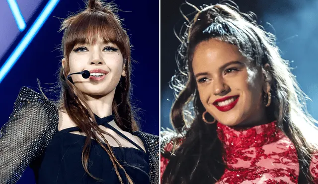 Las famosas Lisa, integrante de BLACKPINK, y Rosalía coincidieron en Coachella 2023 el sábado 15 de abril. Foto: composición LR/Instagram