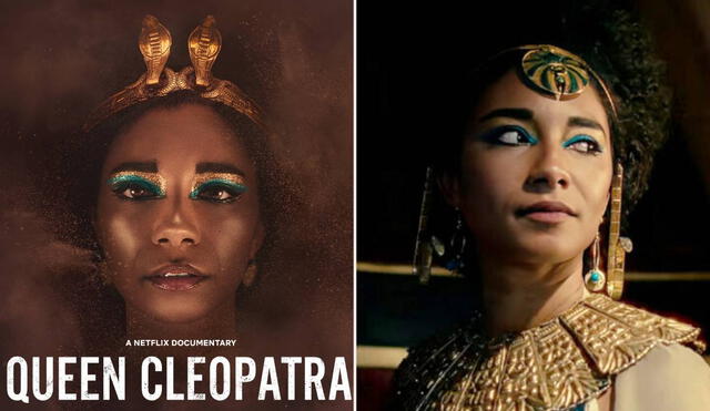 "La reina Cleopatra" desató la polémica en redes sociales y usuarios lanzaron insultos racistas a su protagonista. Foto: composición LR/Netflix