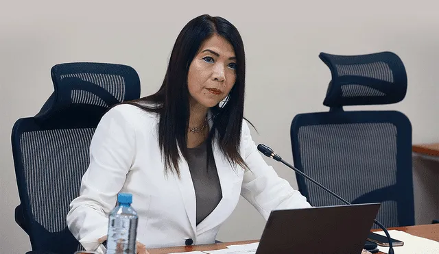 Fujimorismo. María Cordero ha sido acusada con base en audios difundidos en televisión. Foto: difusión