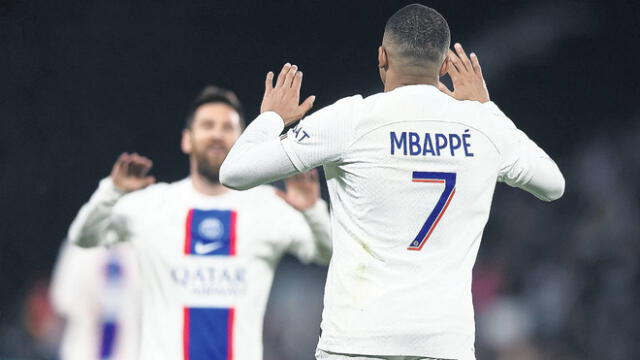 Conectados. Con pase gol de La Pulga y certeros tantos del francés, parisinos celebran. Foto: EFE