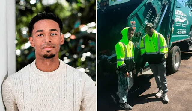 Tras una vida llena de dificultades, Rehan Staton encontró en su trabajo compañeros que lo apoyaron para que continuara estudiando. Foto: composición LR/New York Post